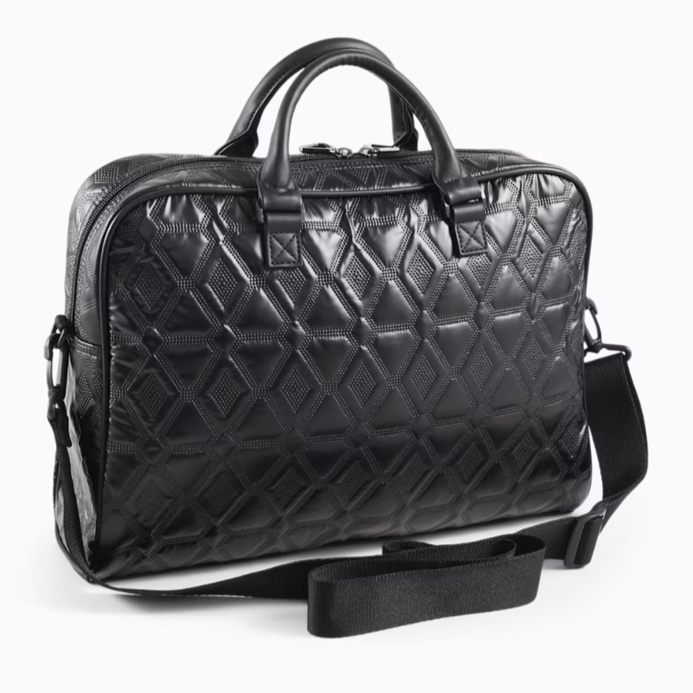 Puma Oversized Classics Archive Sports Bag with Handles, Black Metallic - Picture 2 of 12